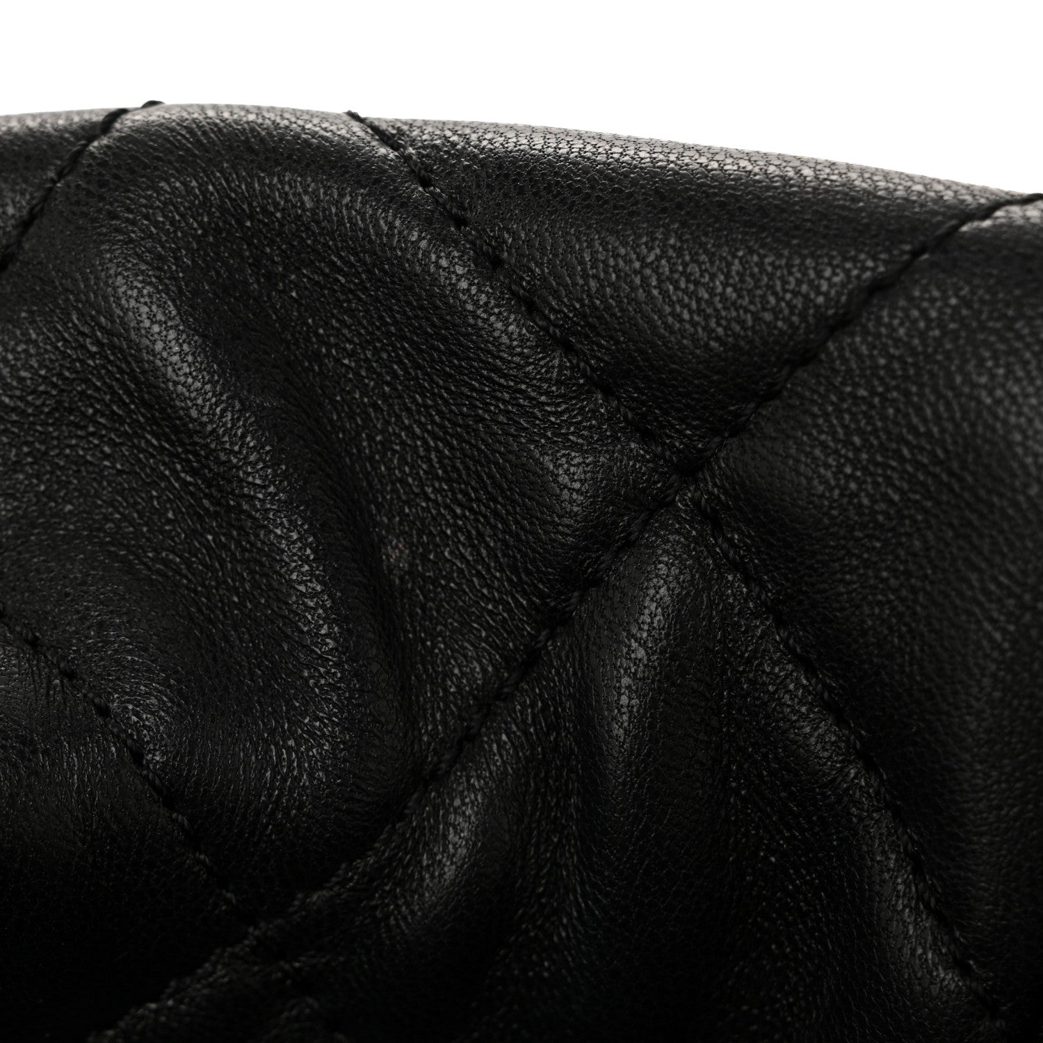 Chanel Lambskin Quilted Resin Bi-Color Chain Bucket Bag Black 11 of 13