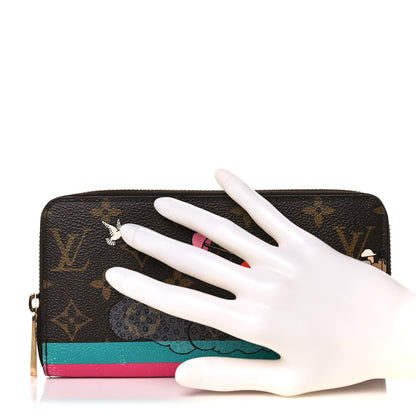 Louis Vuitton Monogram 2015 Christmas Animation Zippy Wallet Hibiscus 2 of 14