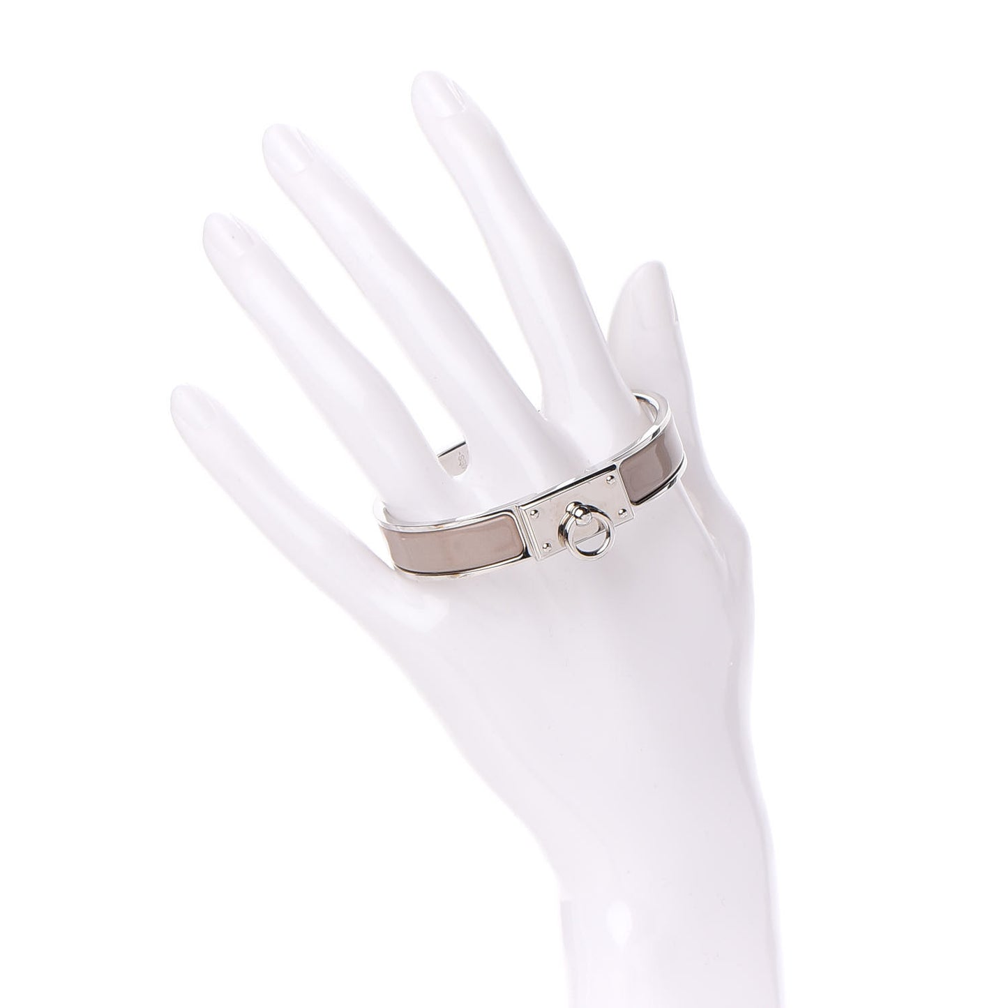 Enamel Clic Anneau Bracelet PM Marron Glace