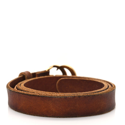 Gucci Faded Calfskin Double G 20mm Belt 75 30 Cuir 2 of 5