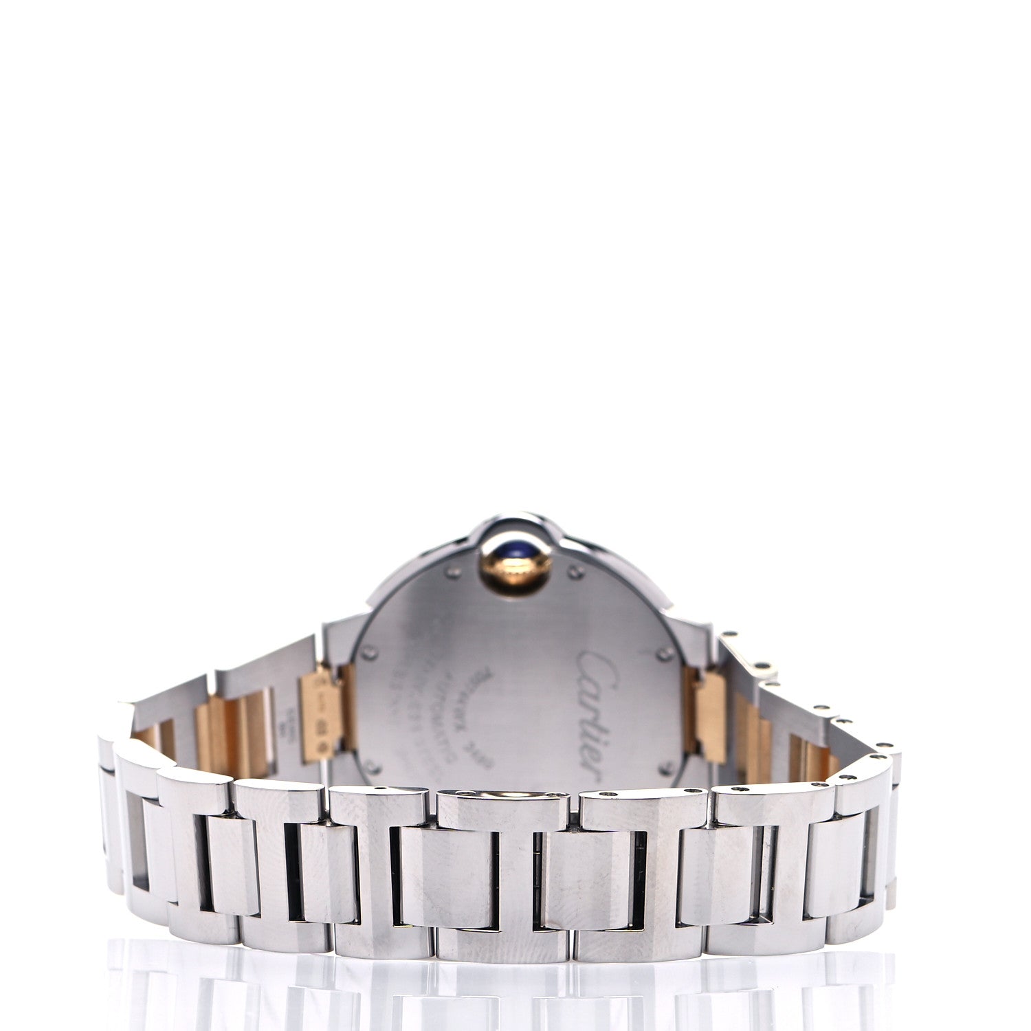 Cartier Stainless Steel 18K Yellow Gold 33mm Ballon Bleu De Cartier Automatic Watch 3 of 5