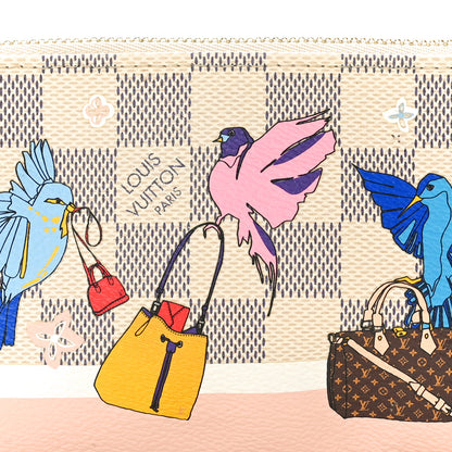 Louis Vuitton Damier Azur 2018 Christmas Animation Mini Pochette Accessories 8 of 10