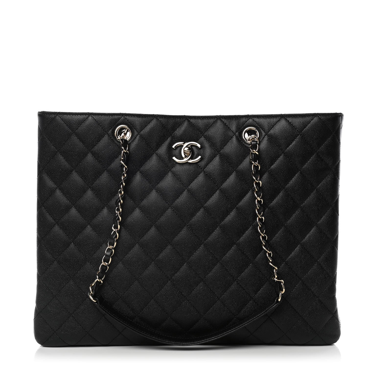 Chanel Caviar Quilted Large Shopping Tote Black 1 of 10