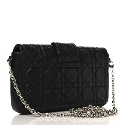 Christian Dior Lambskin Cannage New Lock Pouch Black 3 of 9