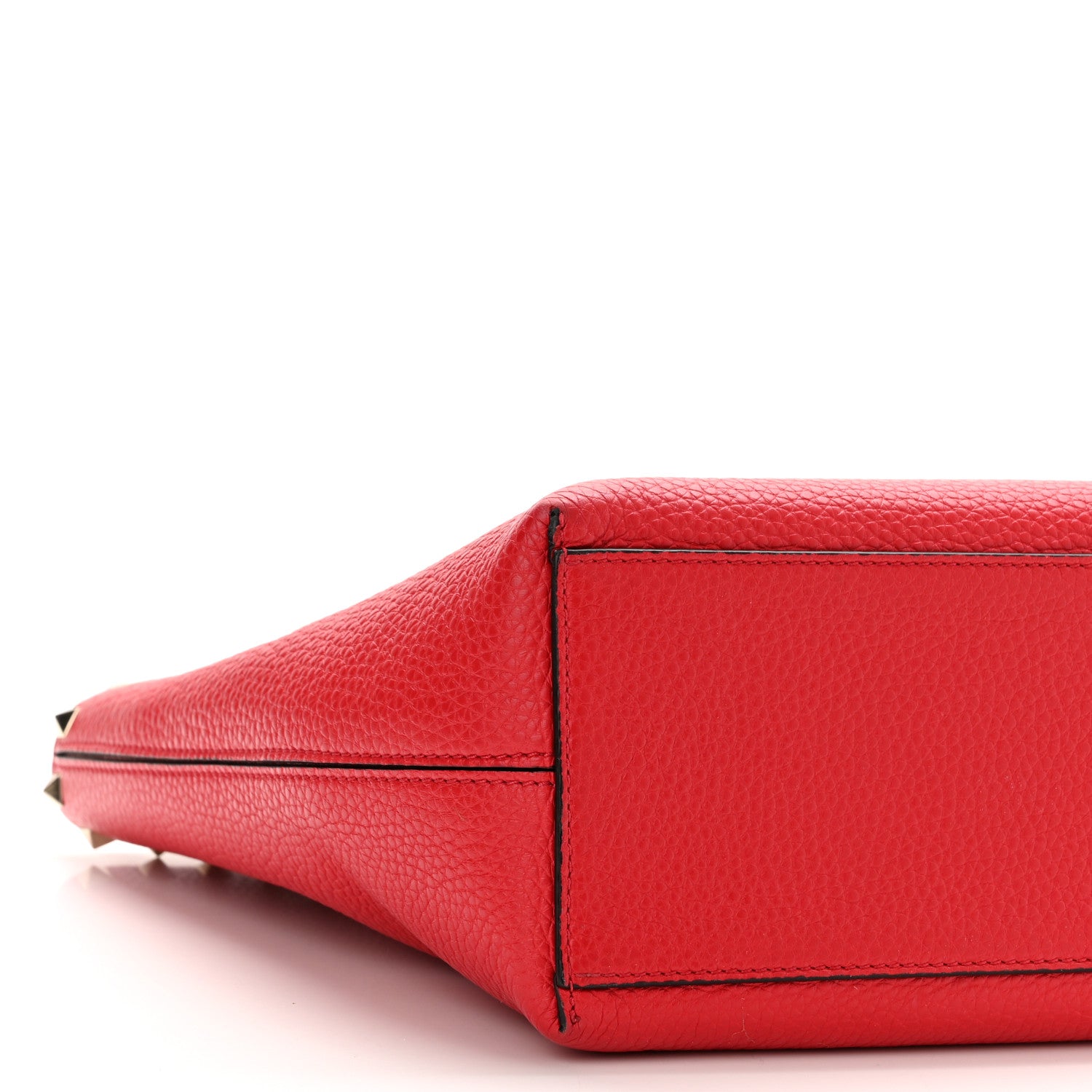 Valentino Garavani Grained Calfskin Rockstud Shoulder Tote Rouge Pur 8 of 9