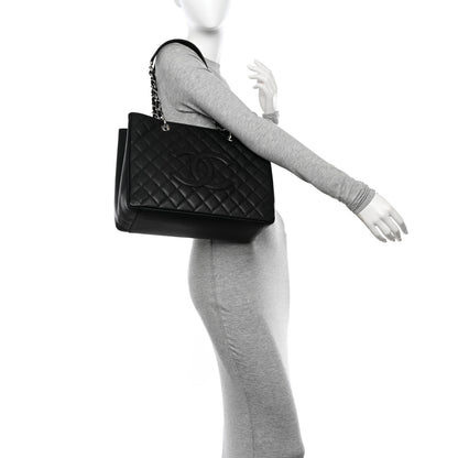Chanel Caviar Quilted Grand Shopping Tote GST Black 2 of 10