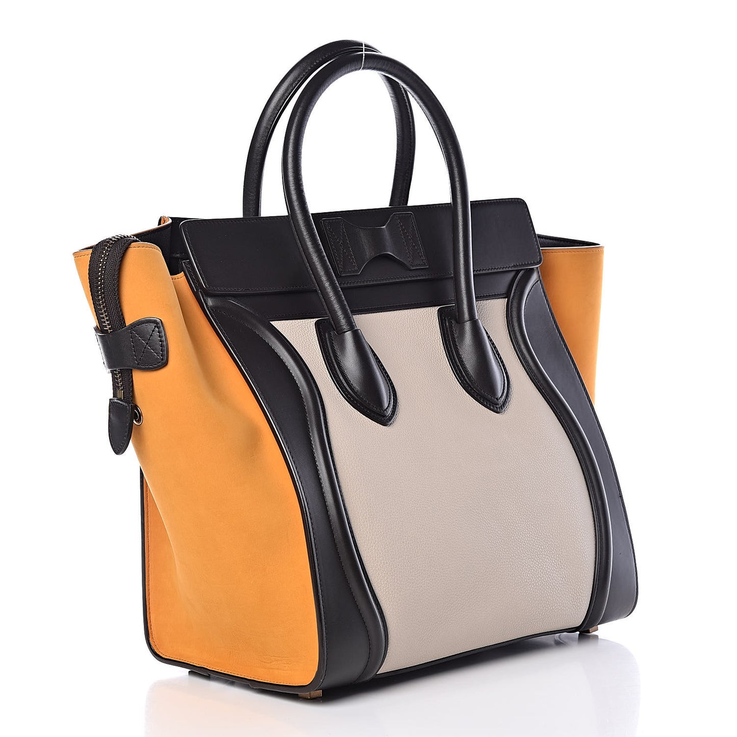 Drummed Calfskin Nubuck Mini Tri-Color Luggage Chalk