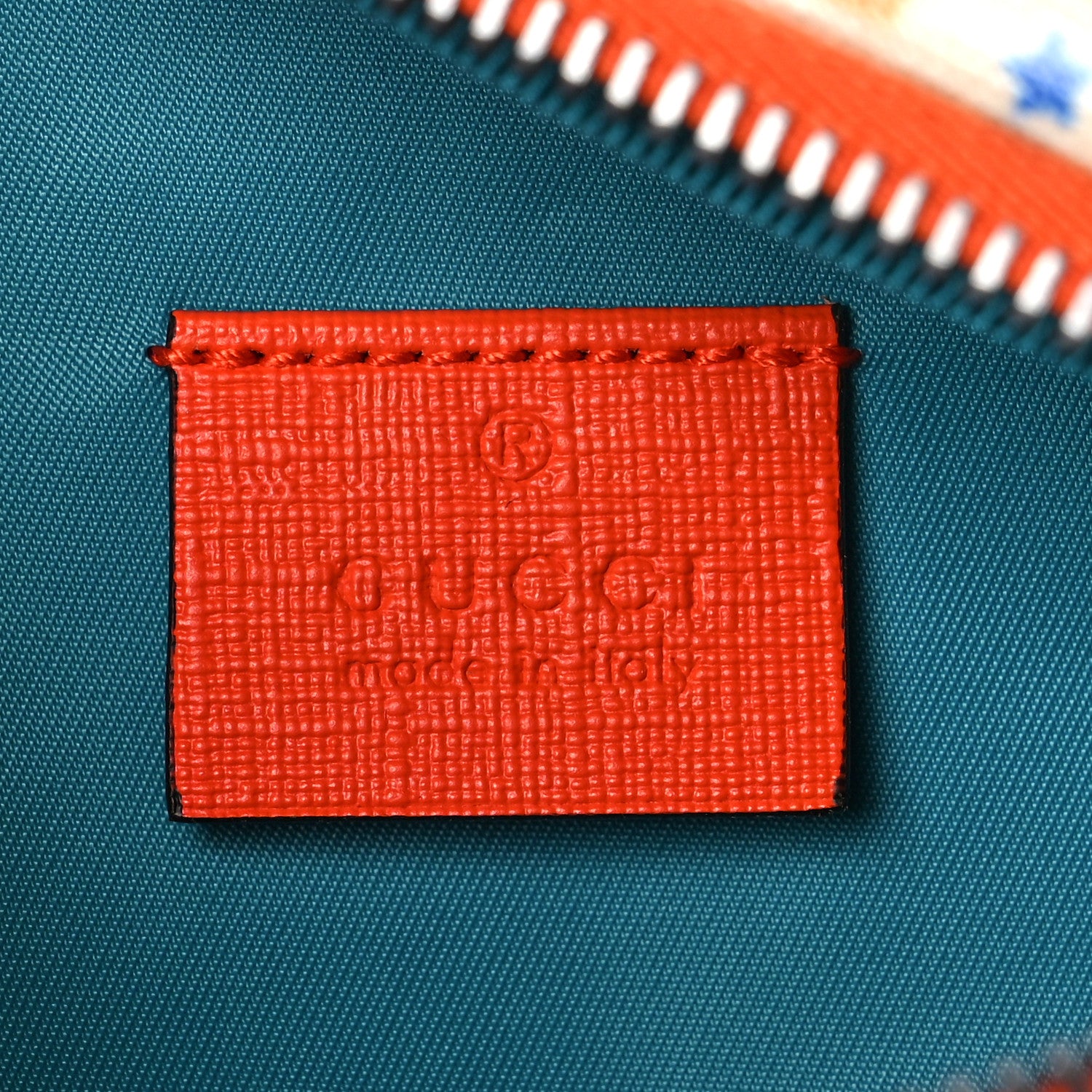 Gucci Coated Canvas Logo Star Print Childrens Belt Bag Beige Multicolor Vibrant Orange 6 of 9
