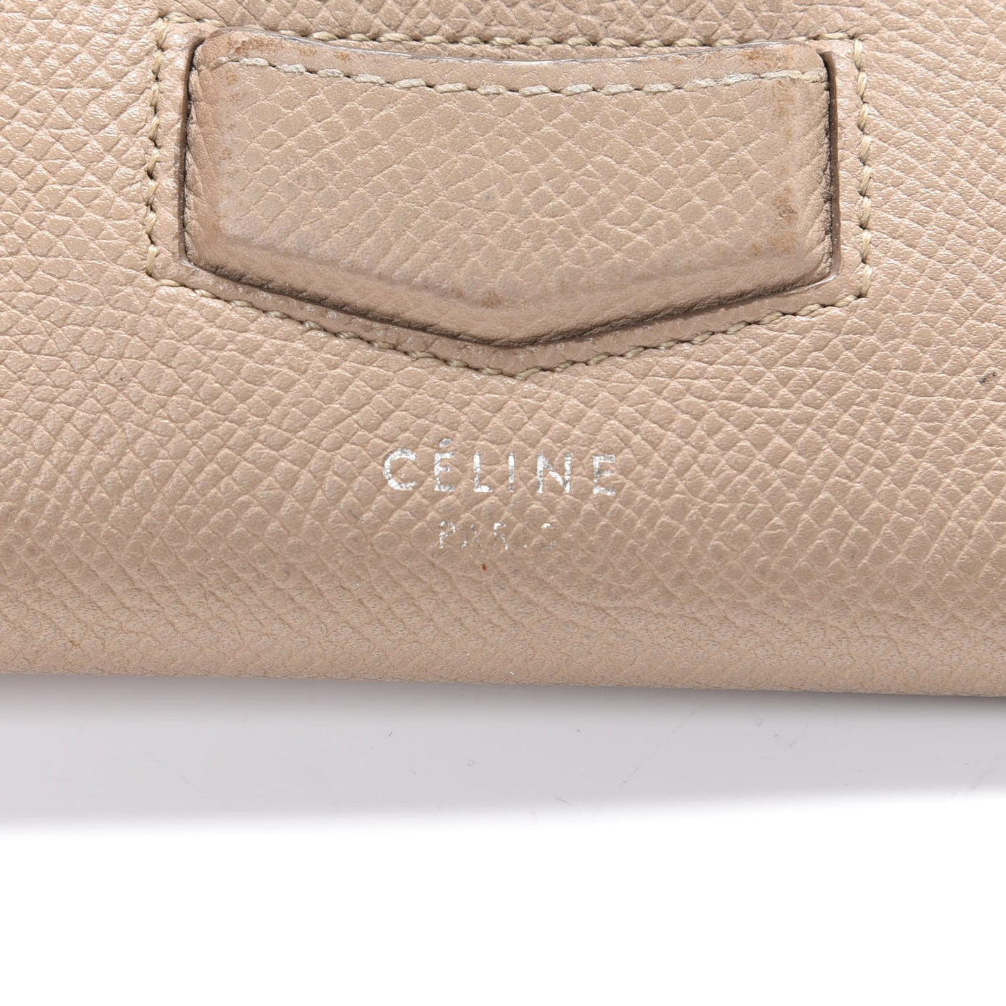Grained Calfskin Small Trotteur Multifunction Flap Wallet Light Taupe