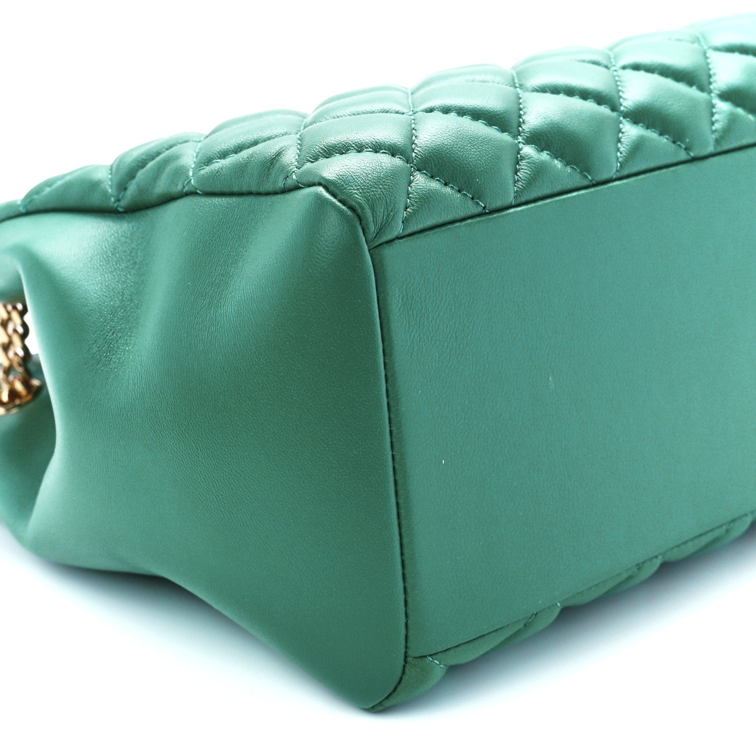 Versace Nappa Quilted Medusa Chain Shoulder Bag Green 11 of 12