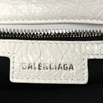 Balenciaga Agneau Arena Crystal Neo Cagole Handbag XS Optic White 10 of 25