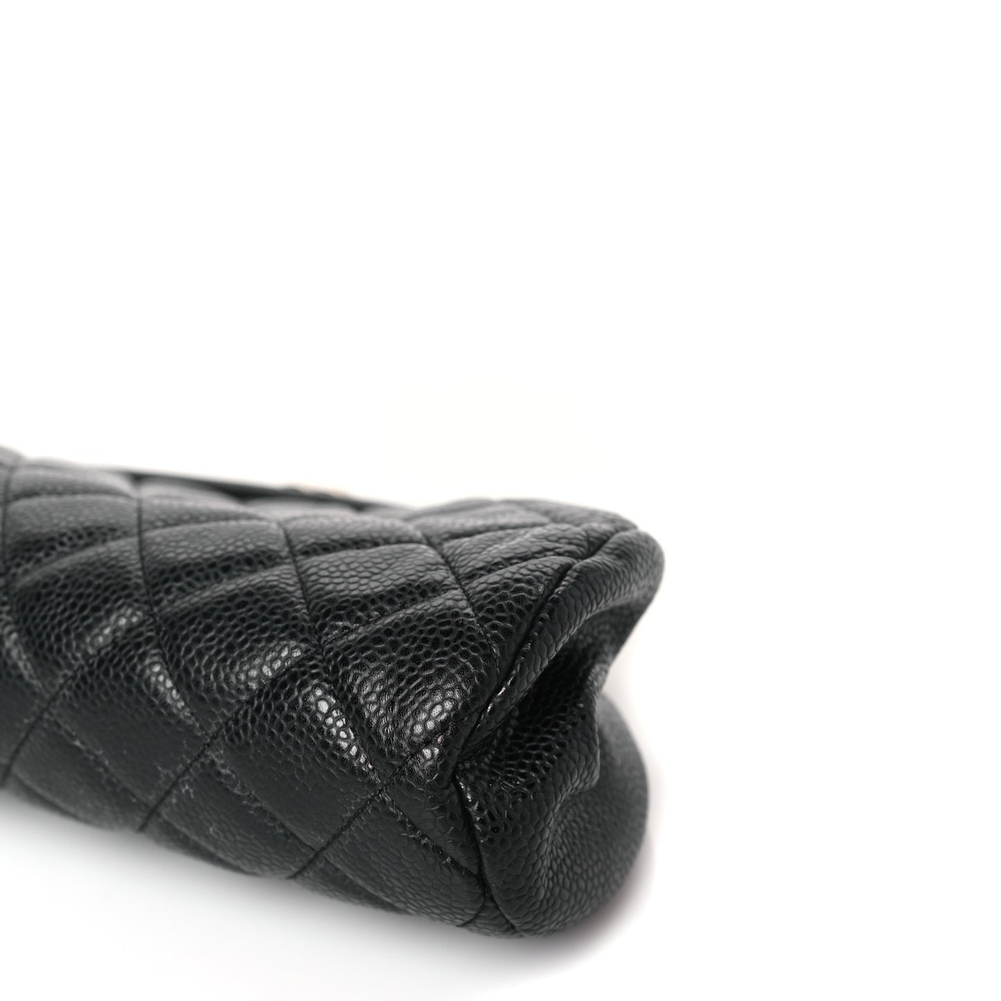 Caviar Quilted Timeless Clutch Black