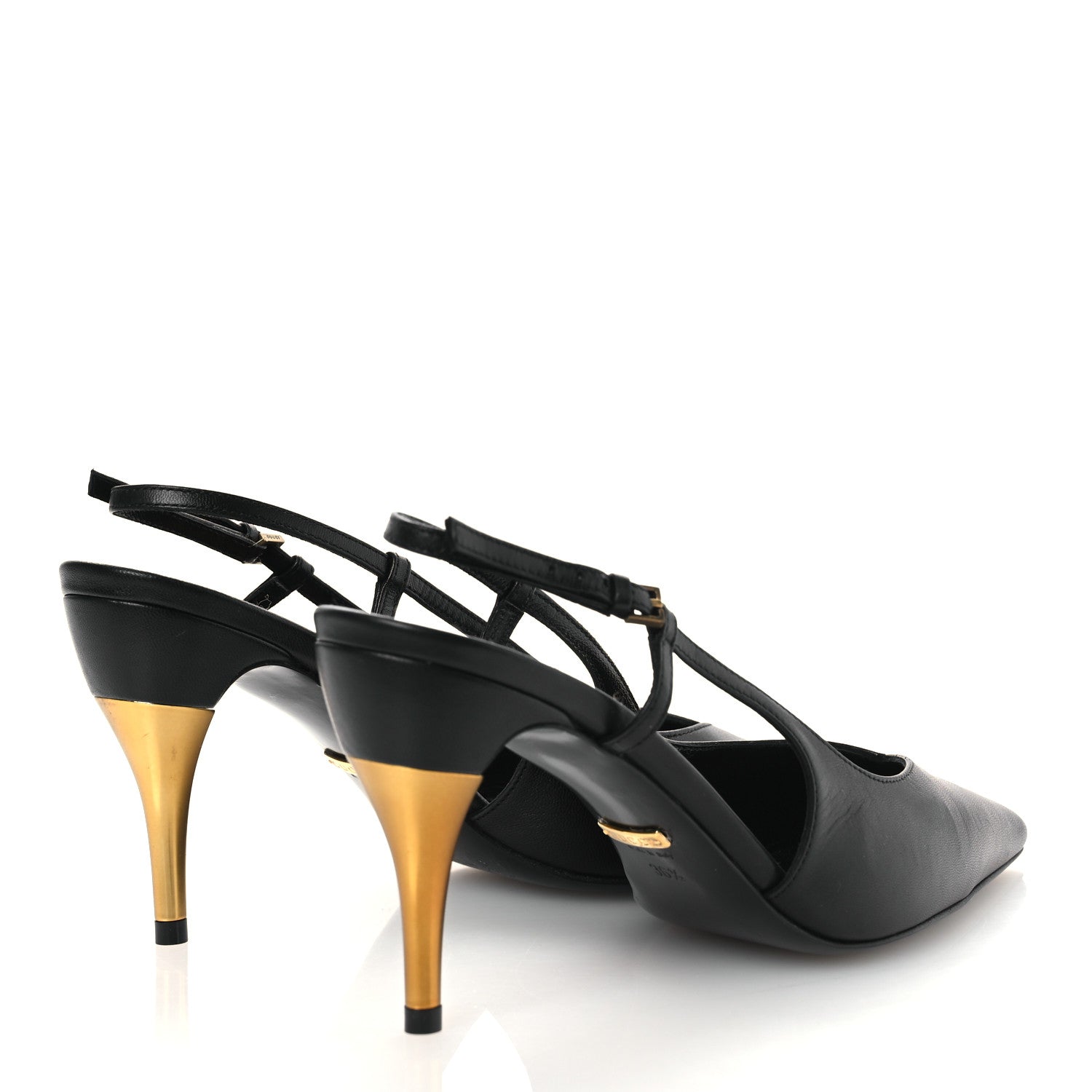 Gucci Calfskin Slingback Pumps 36.5 Black 5 of 11