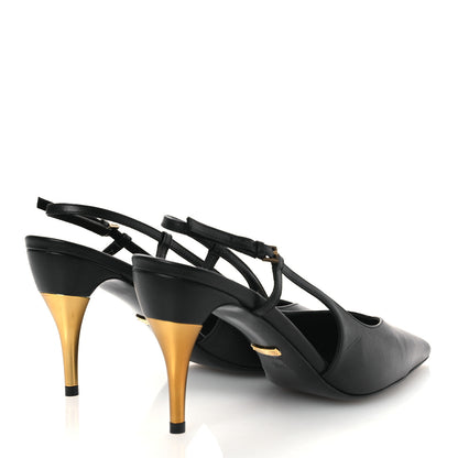 Gucci Calfskin Slingback Pumps 36.5 Black 5 of 11