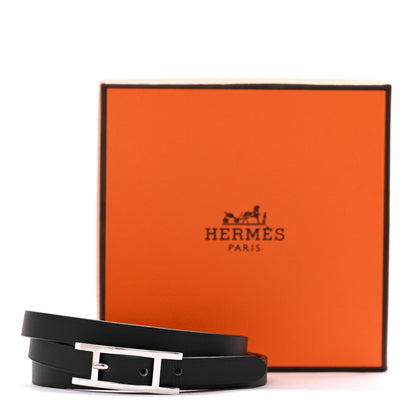 Hermes Swift Behapi Double Tour Bracelet S Black 5 of 5