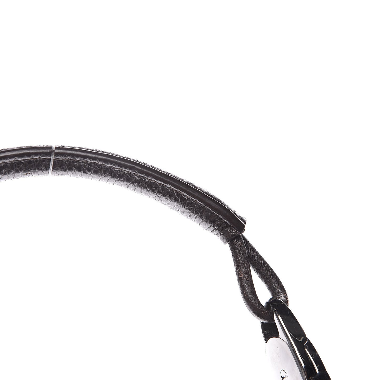 Monogram Calfskin Horsebit Classic Ring Hobo Dark Brown