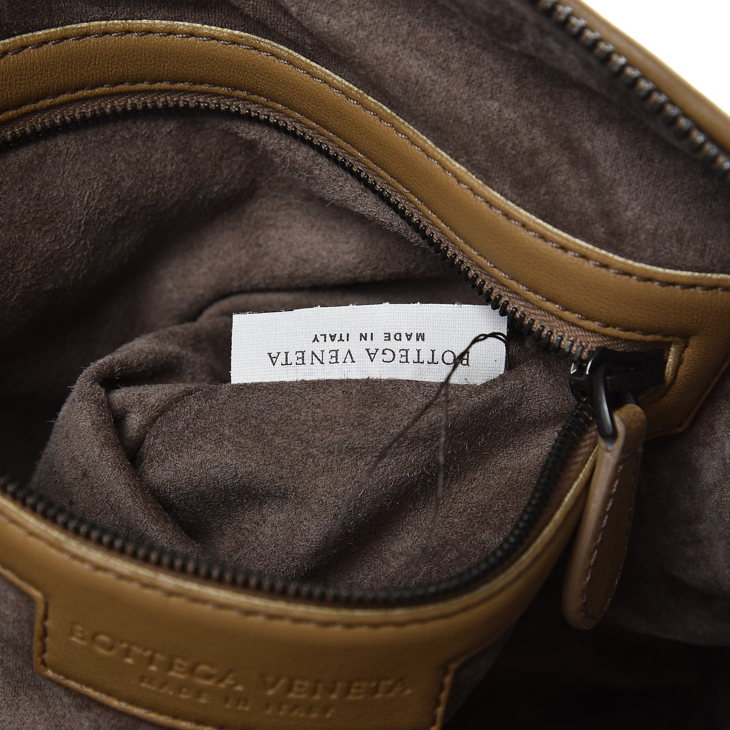 Nappa Intrecciato Pillow Crossbody Messenger Camel