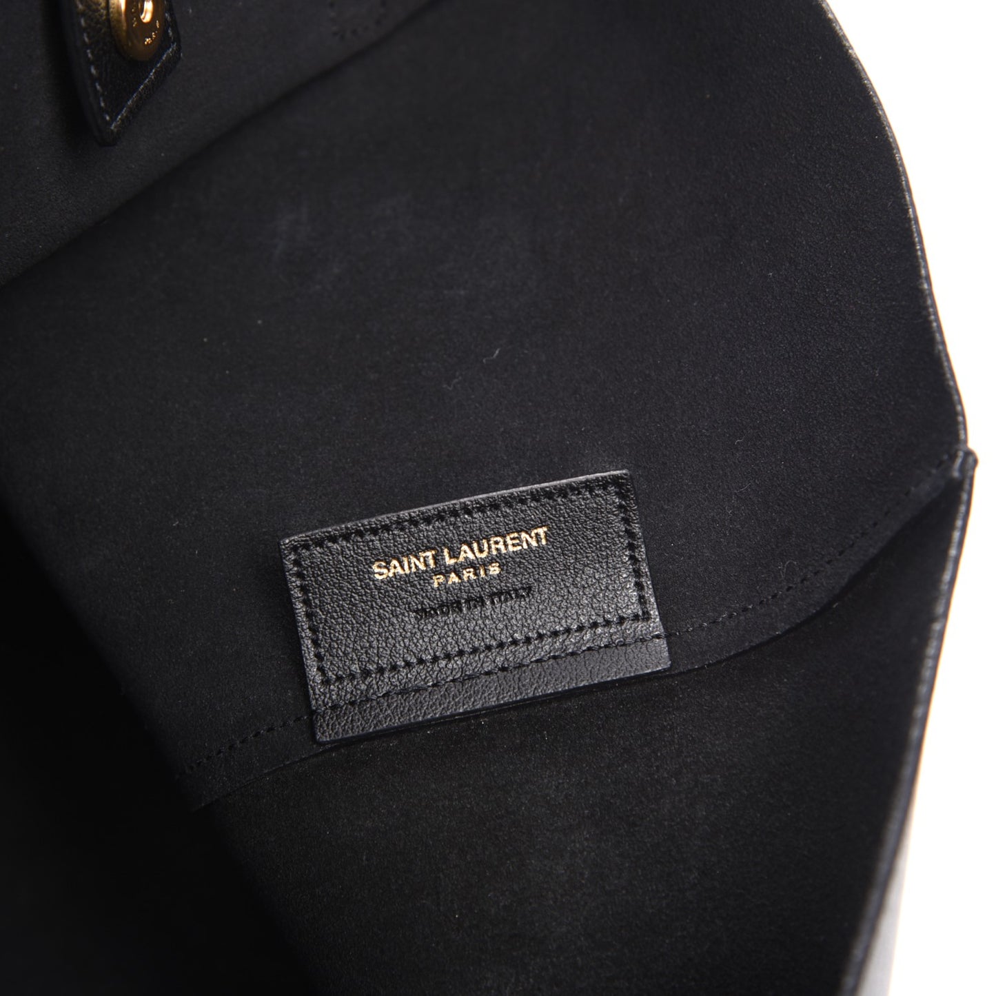 Calfskin Large Shopping Tote Black