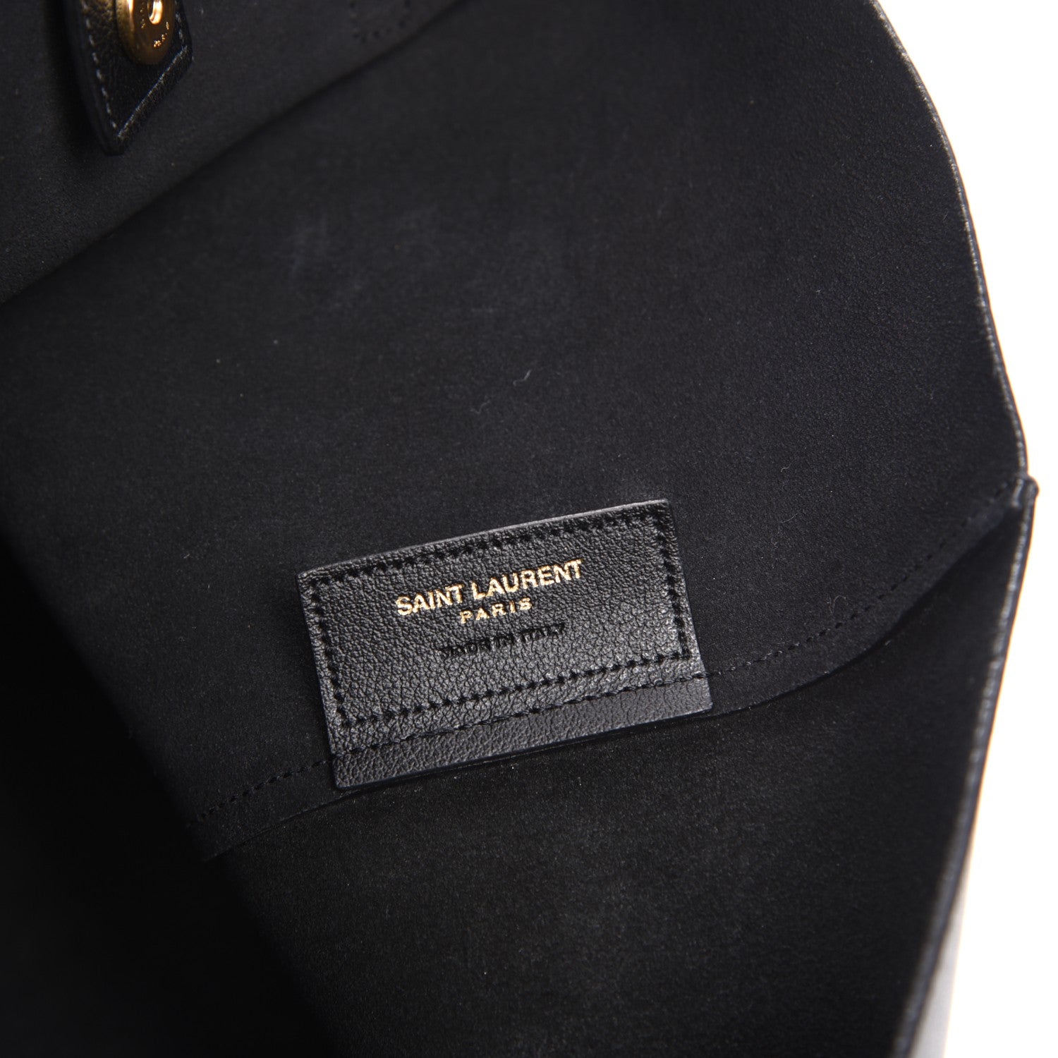 Saint Laurent Calfskin Large Shopping Tote Black 8 of 9