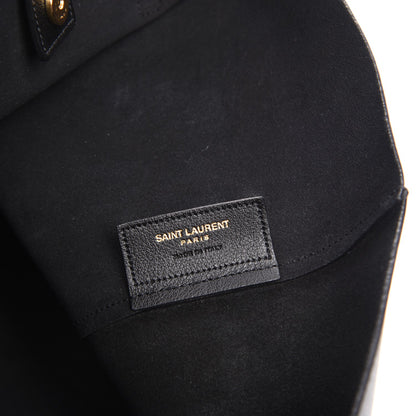 Saint Laurent Calfskin Large Shopping Tote Black 8 of 9