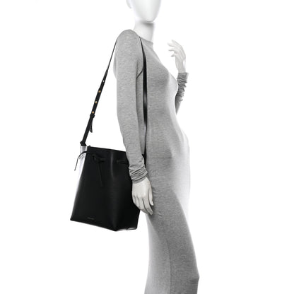 Mansur Gavriel Vegetable Tanned Calfskin Bucket Bag Black Oro 2 of 16