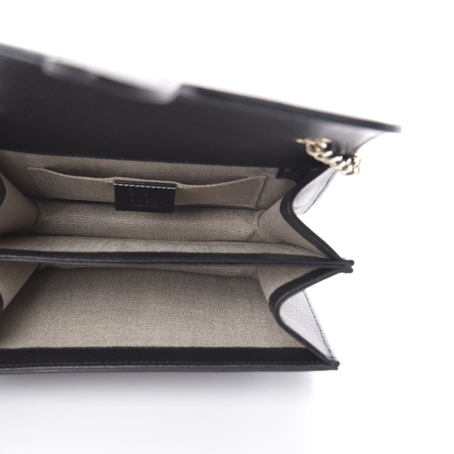 Dollar Calfskin Small Interlocking G Shoulder Bag Black