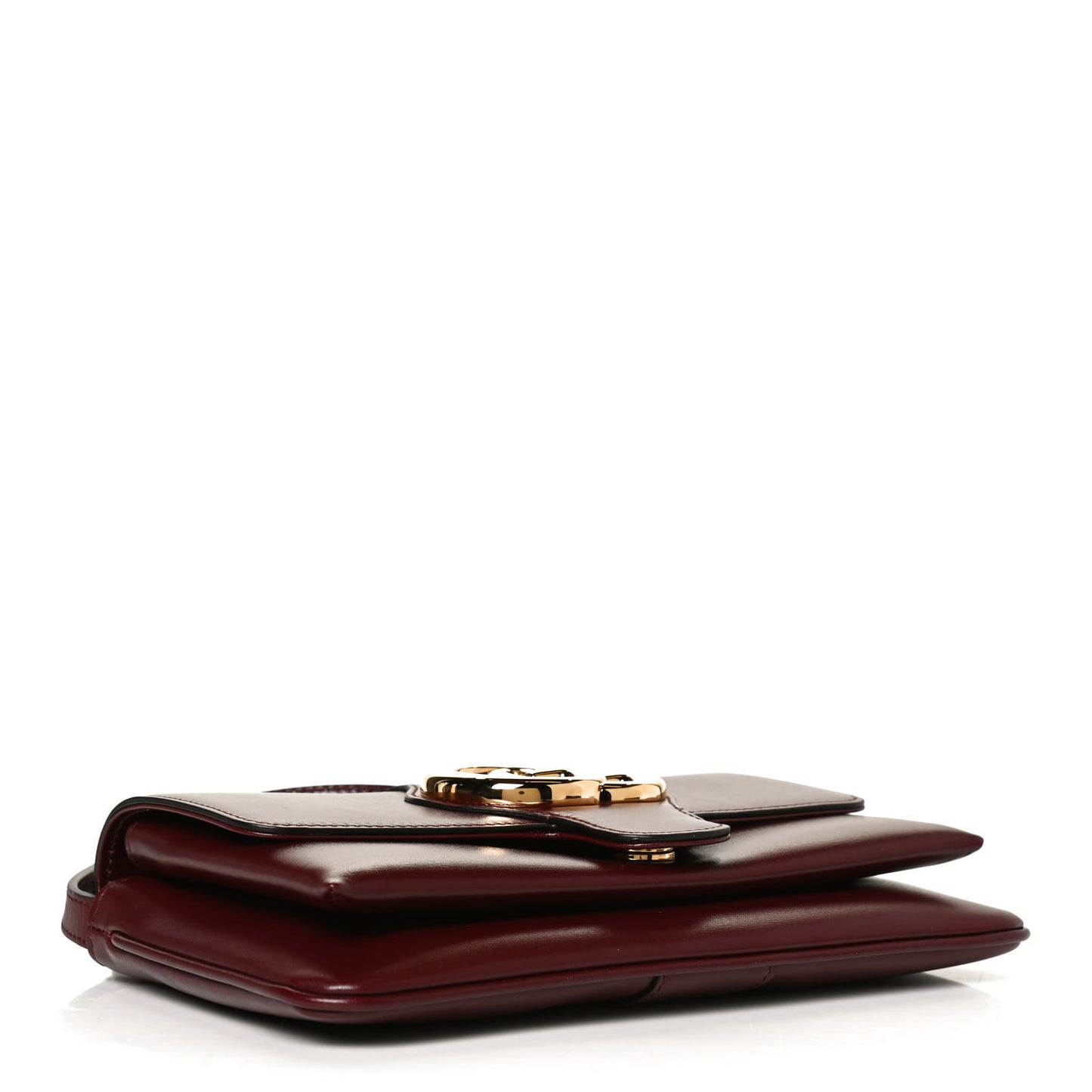 Vitello Palmellato Lux Small Arli Flap Shoulder Bag Vintage Bordeaux