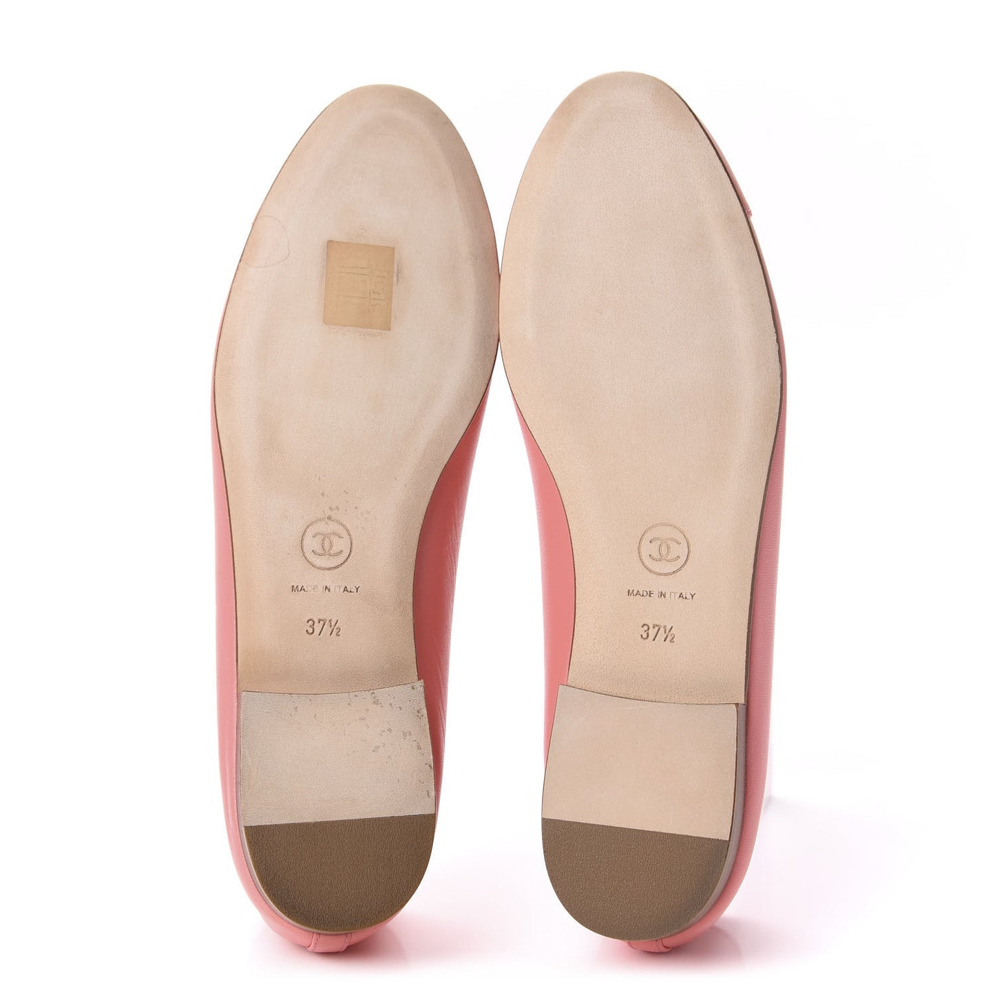 Lambskin Cap Toe CC Ballerina Flats 37.5 Pink