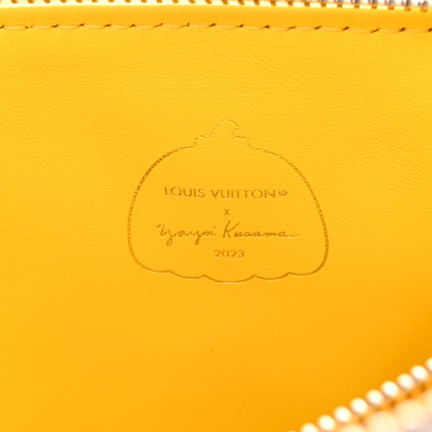 LV x YK Lambskin Embossed Monogram Coussin PM White
