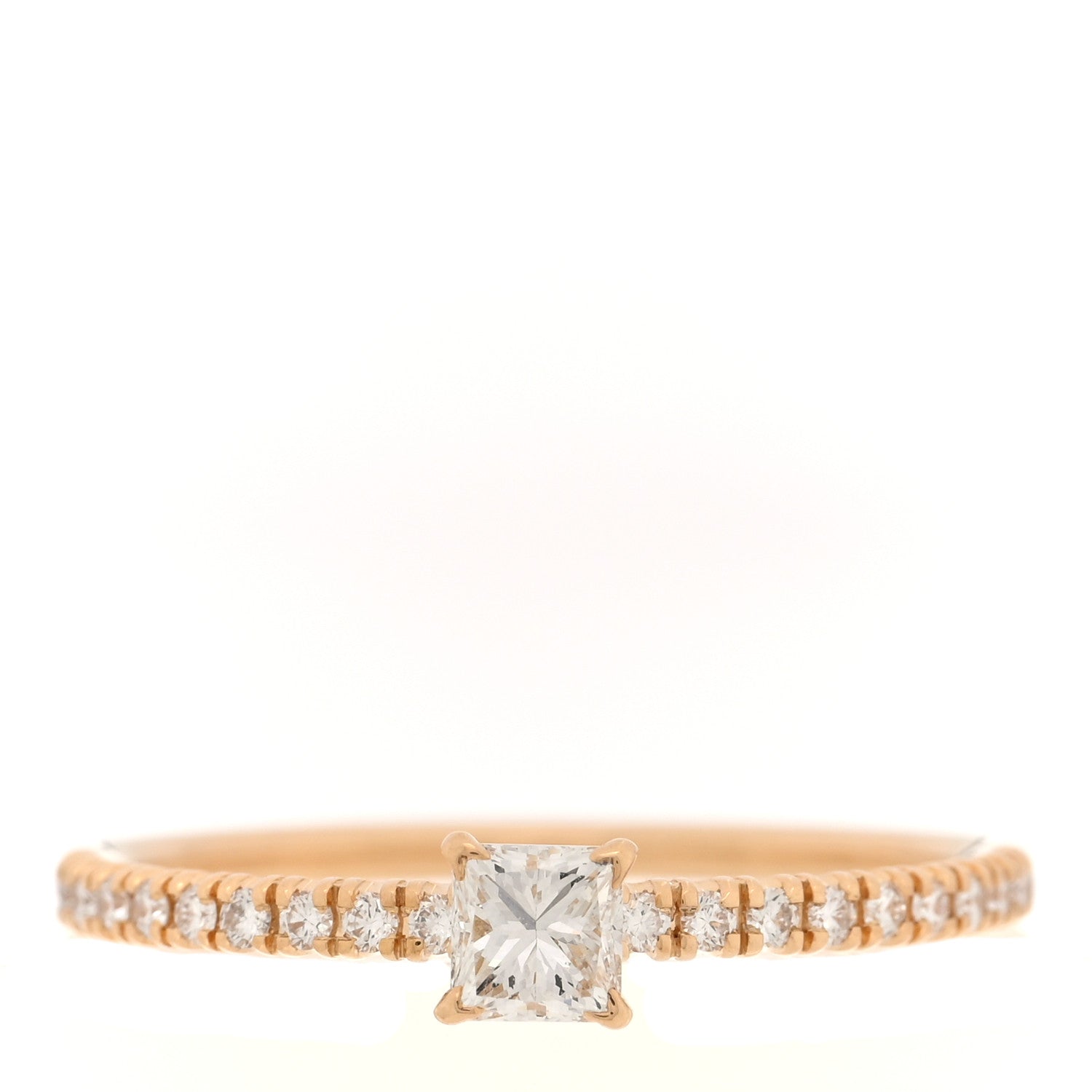Cartier 18K Yellow Gold Diamond Etincelle De Cartier Engagement Ring 50 5.25 1 of 4