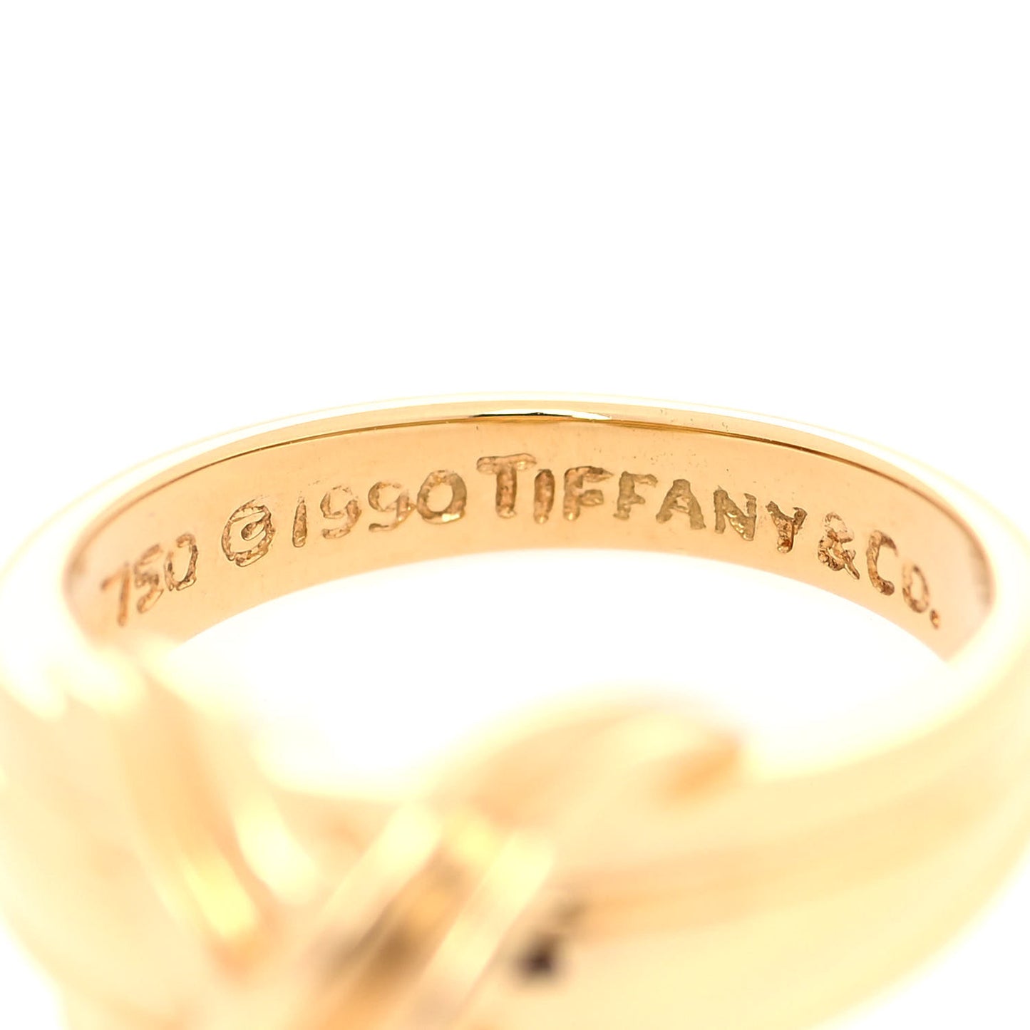 18K Yellow Gold Signature X Ring 49 5