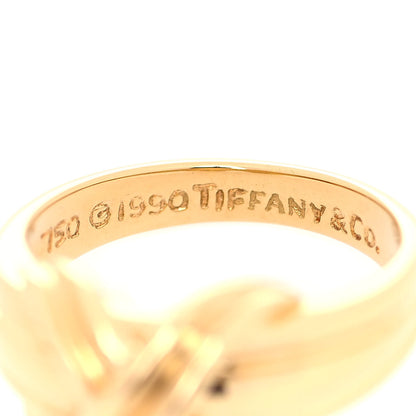 Tiffany 18K Yellow Gold Signature X Ring 49 5 5 of 6
