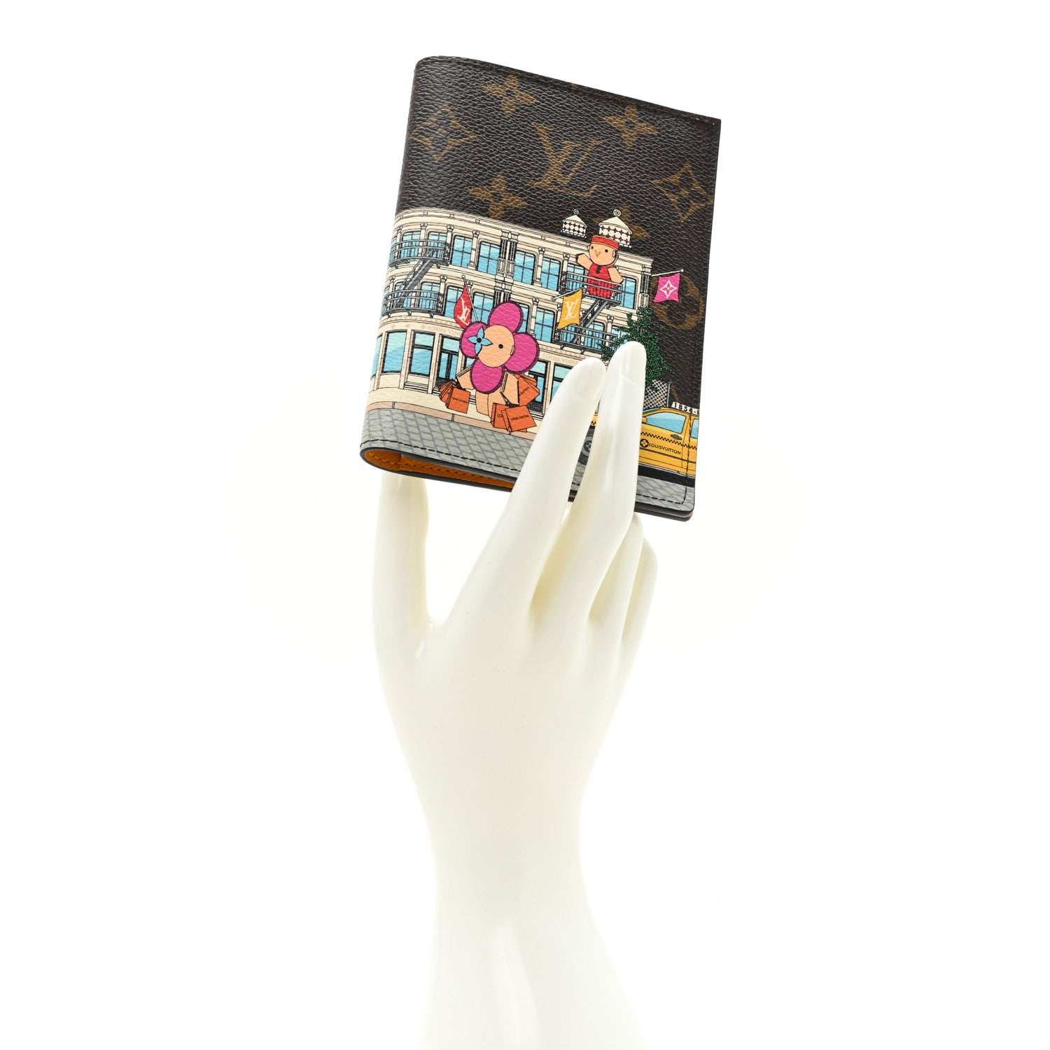 Louis Vuitton Monogram 2022 Christmas Animation New York Soho Passport Cover Yellow 2 of 9
