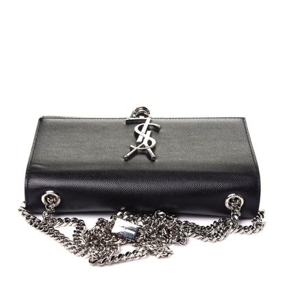 Saint Laurent Calfskin Small Classic Monogram Kate Tassel Satchel Black 12 of 15