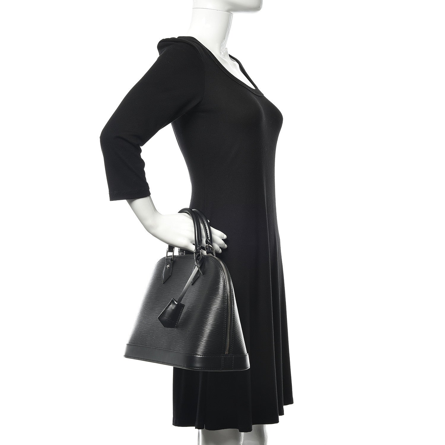 Louis Vuitton Epi Alma PM Black 2 of 9