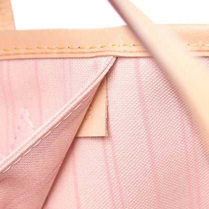 Louis Vuitton Damier Azur Neo Neverfull MM Rose Ballerine 10 of 12