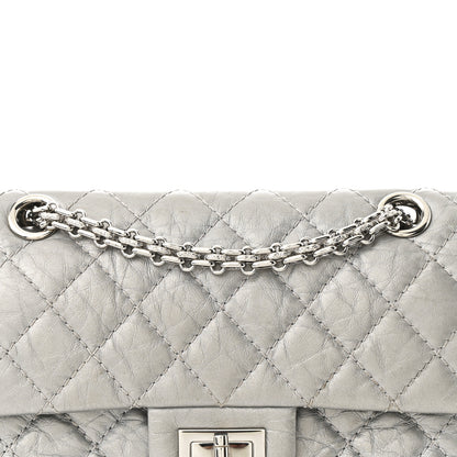Chanel Metallic Aged Calfskin Quilted 2.55 Reissue Mini Flap Silver 8 of 10
