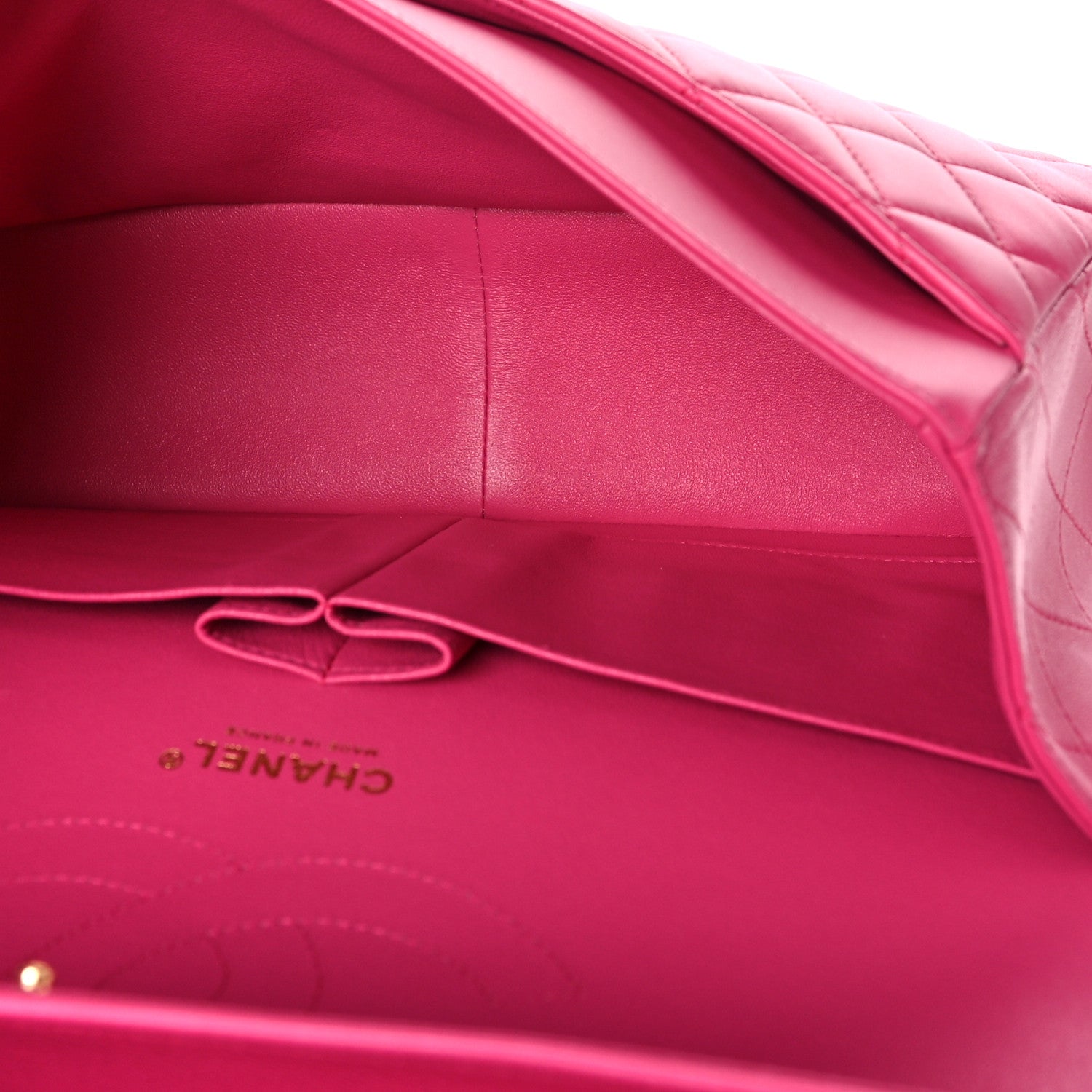 Chanel Lambskin Quilted Jumbo Double Flap Fuchsia 5 of 9