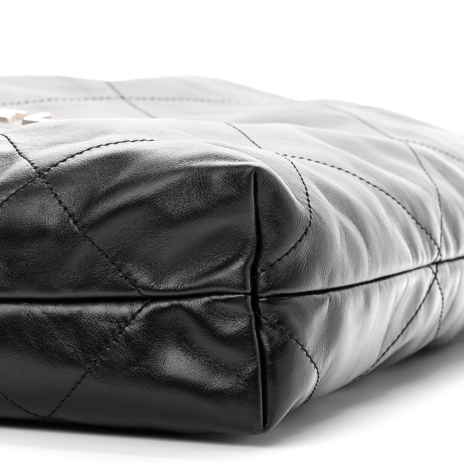 Chanel Shiny Calfskin Quilted Chanel 22 Black 10 of 11