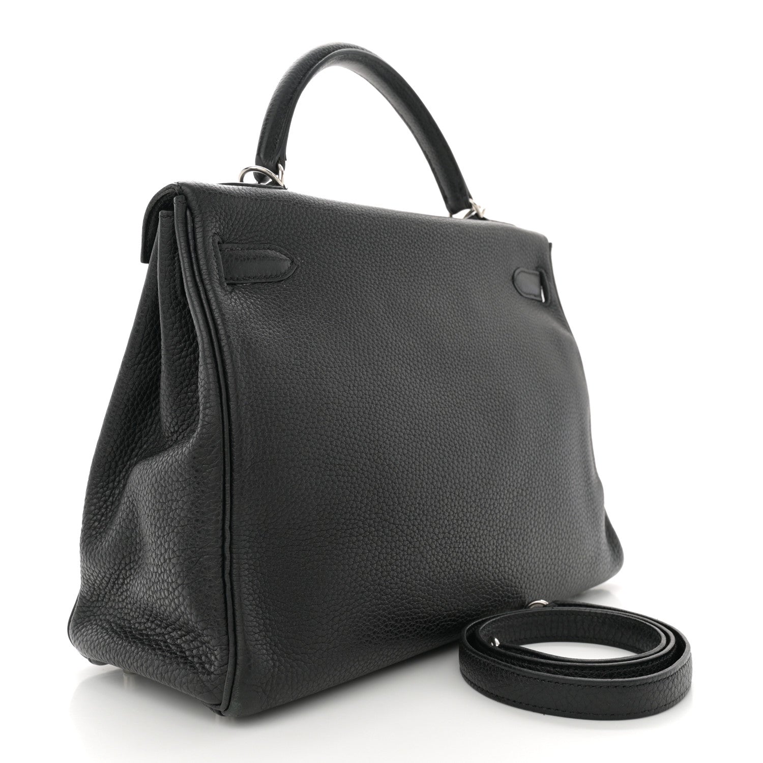 Hermes Taurillon Clemence Kelly Retourne 32 Black 3 of 14
