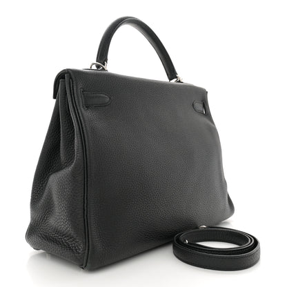 Hermes Taurillon Clemence Kelly Retourne 32 Black 3 of 14