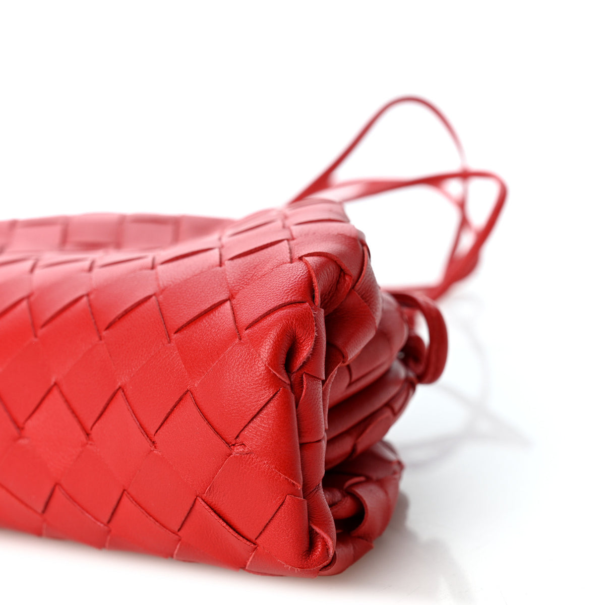 Nappa Intrecciato The Mini Pouch Bright Red