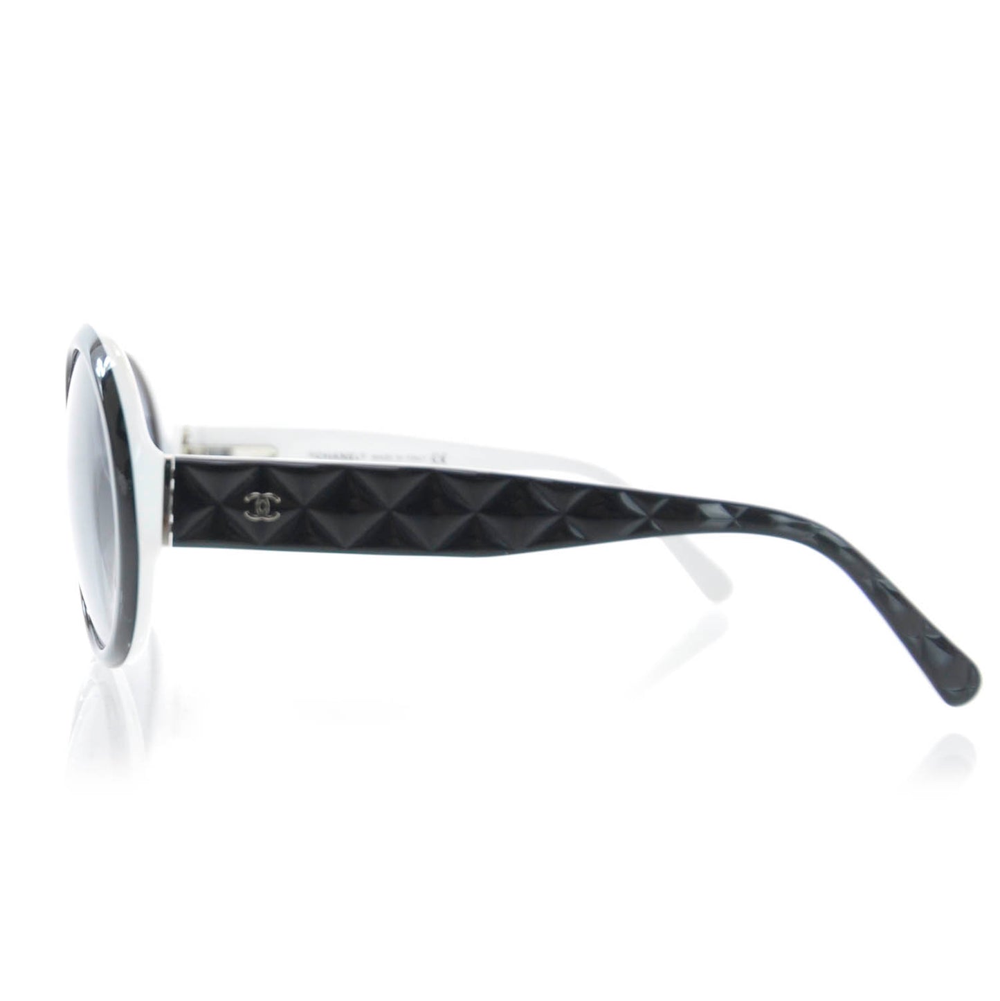 Quilted Sunglasses 5120 Black White