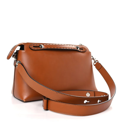 Fendi Vitello King Logo Embossed Medium By The Way Boston Bag Cuoio 3 of 9