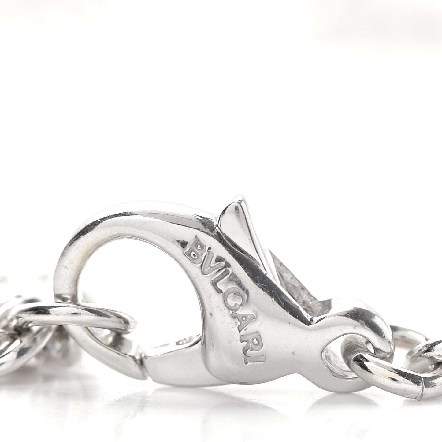 18K White Gold Diamond Parentesi Lariat Necklace