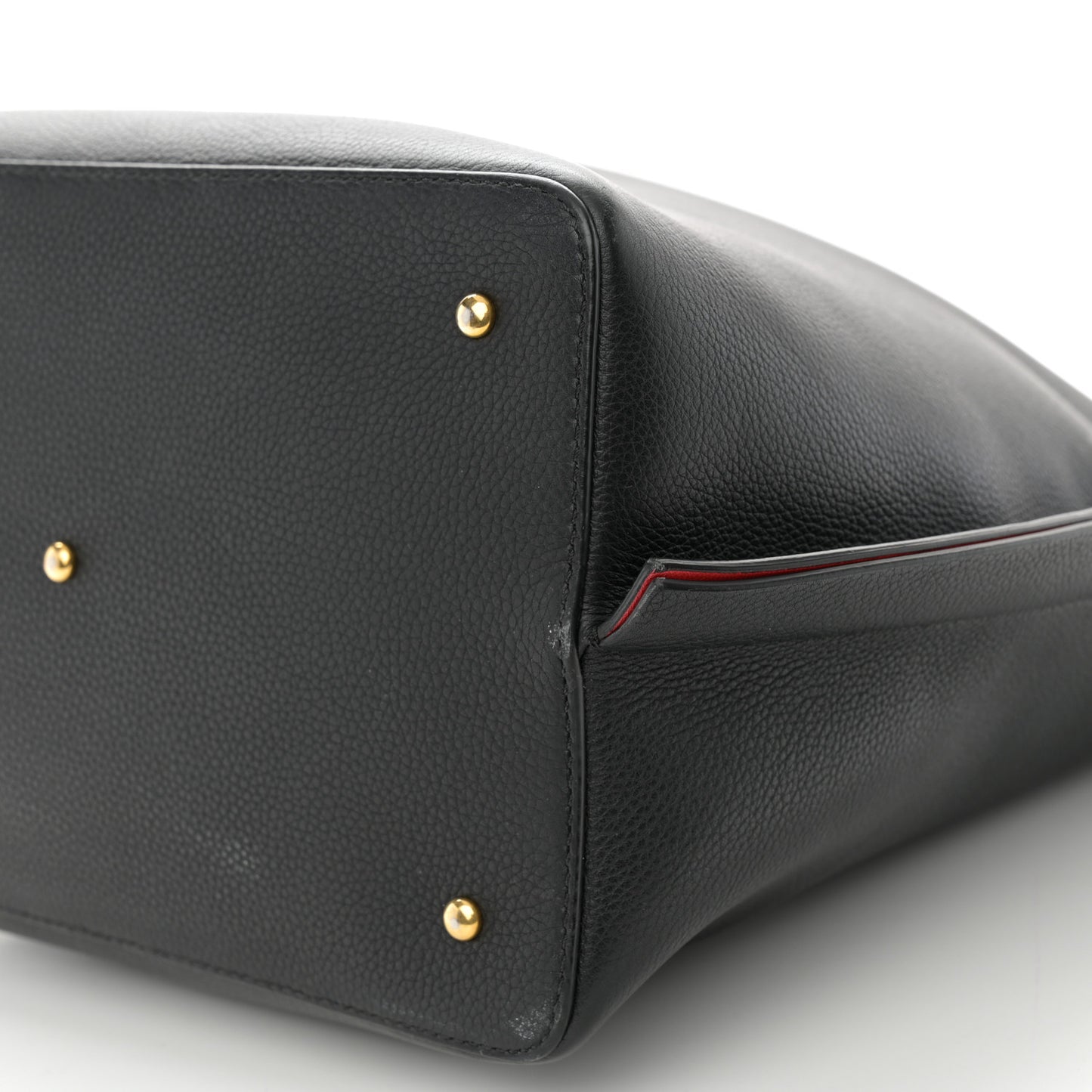 Grainy Calfskin Escape Hobo Bag Black