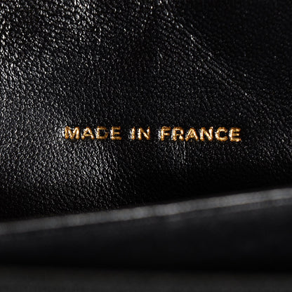 Chanel Glazed Calfskin Quilted Reissue Zip Around Wallet Black 7 of 8