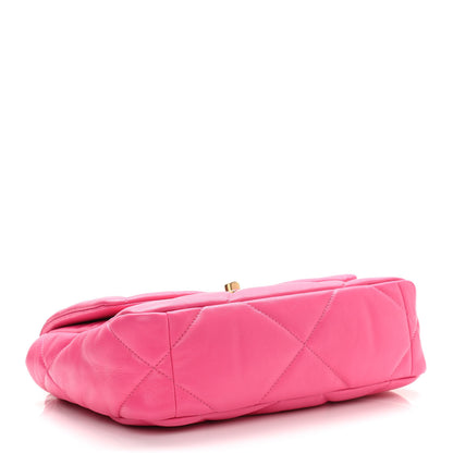 Chanel Lambskin Quilted Medium Chanel 19 Flap Pink 4 of 10