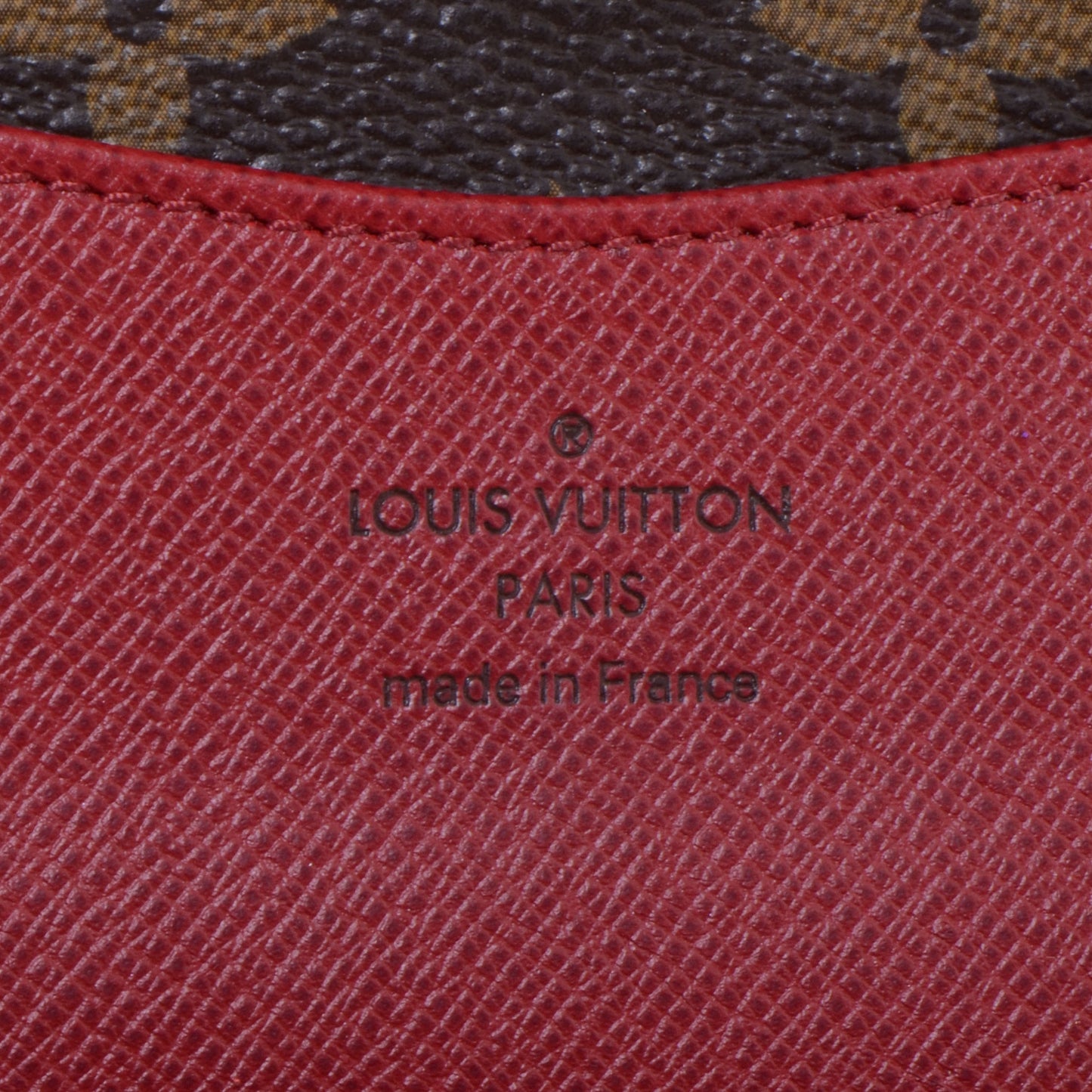 Monogram Josephine Wallet Red