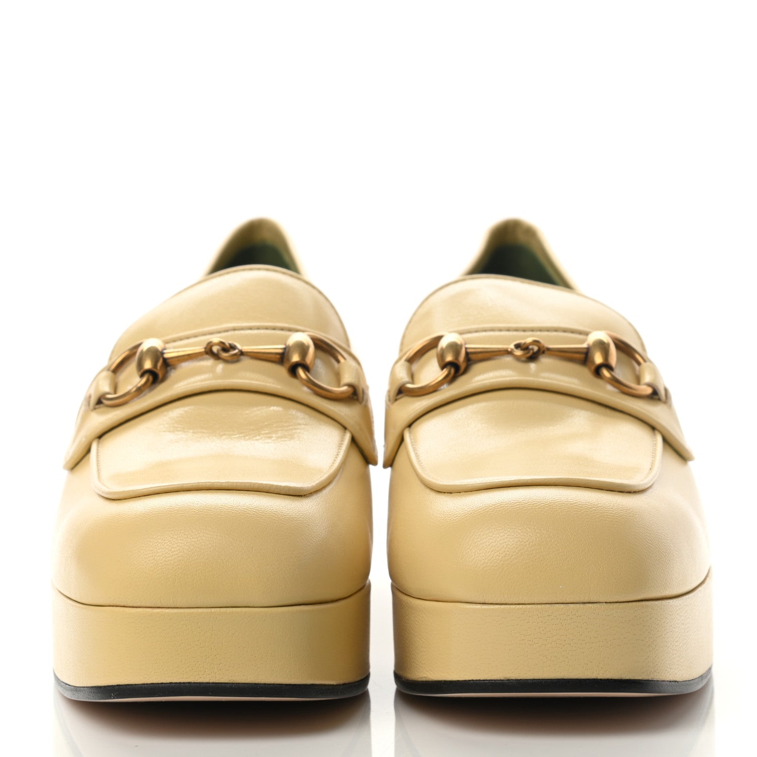 Gucci Goatskin Houdan Platform Loafers 40 Burro 2 of 9